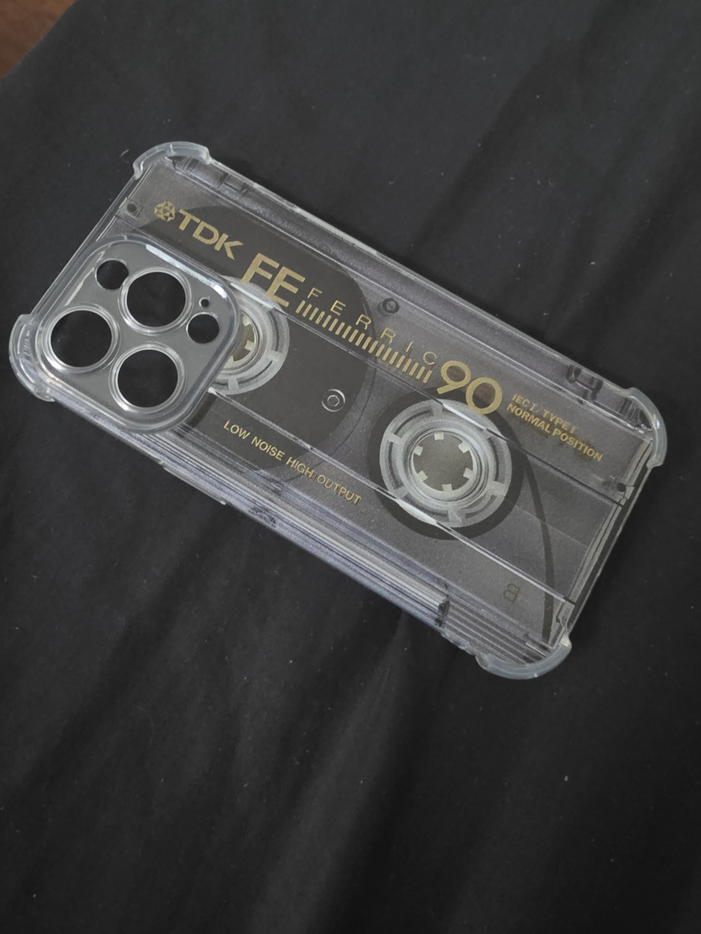 Clear Cassette Tape Design iPhone Case - Transparent